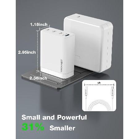 Tecknet USB 充電器 PD急速充電器 100W高出力 4ポート搭載