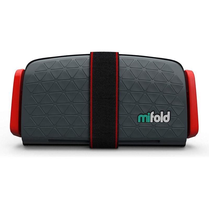 mifold(マイフォールド)　シートベルト固定　ジュニアシート　BCMI00104　スレートグレー　3歳~　携帯型　日本正規品