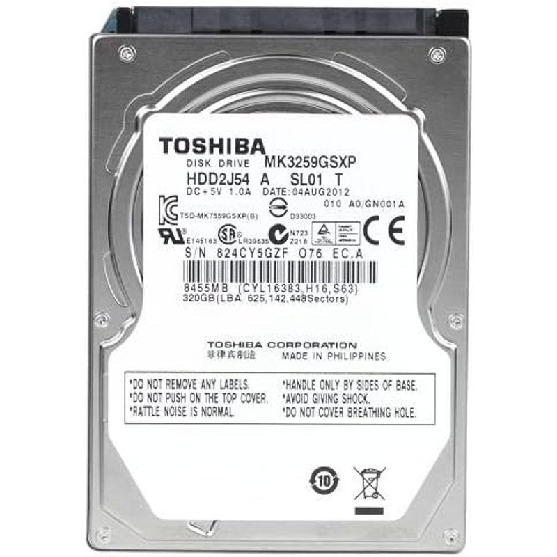 東芝 toshiba 2.5インチ 内蔵 ハードディスク 320GB SATA 3Gb/s