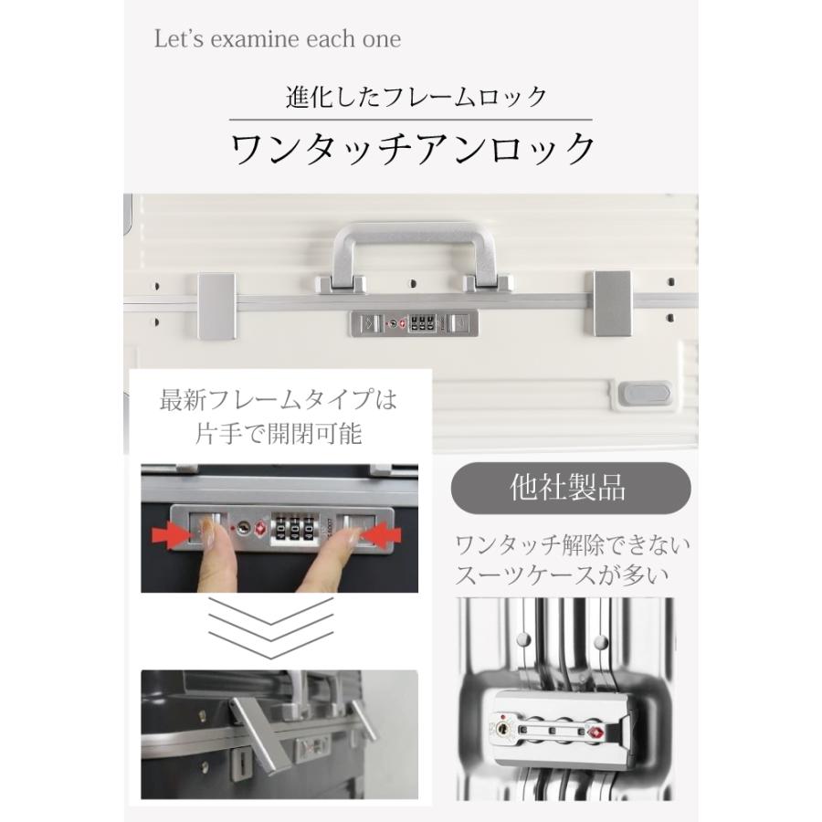 スーツケース フレーム 機内持ち込み s sサイズ キャリーケース 2泊3日 キャリーバッグ 旅行管理者監修 軽量 おしゃれ 可愛い 303 | ブランド登録なし | 07