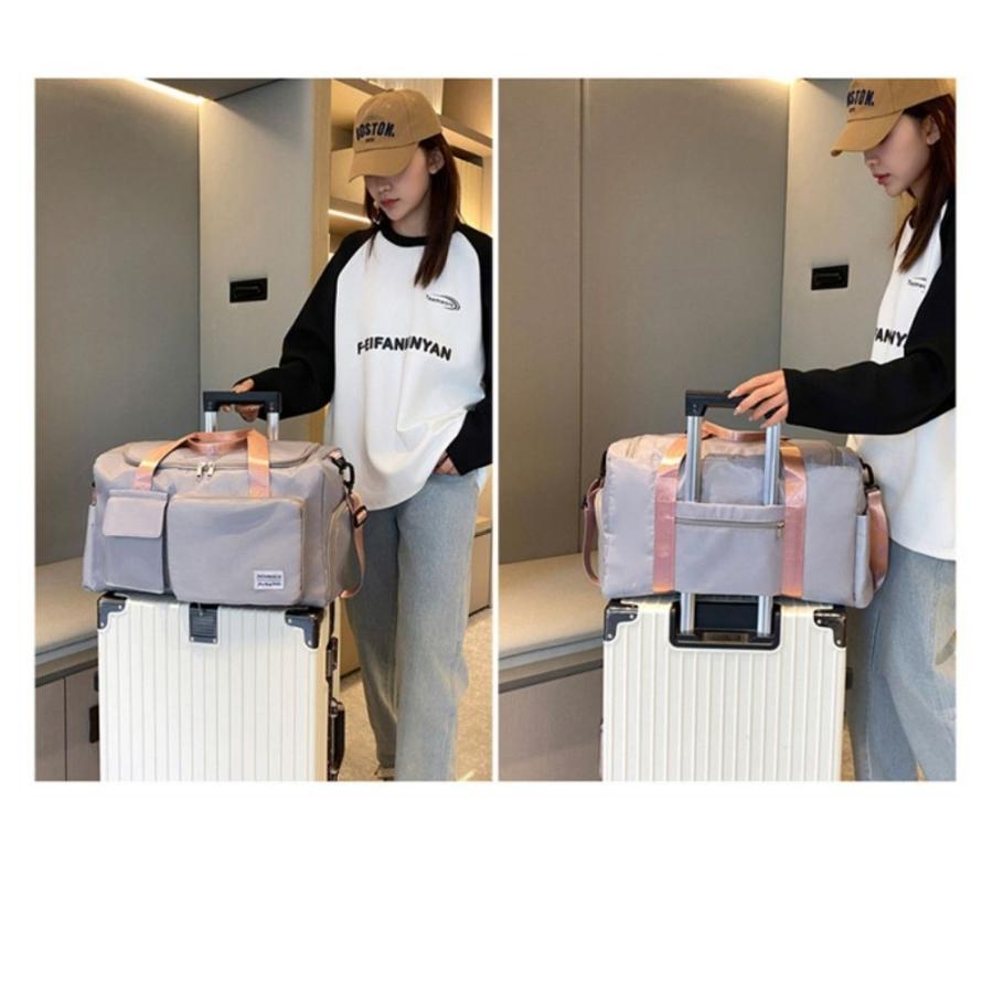 6ポケット ボストンバッグ 旅行バッグ 修学旅行 3way レディース 旅行