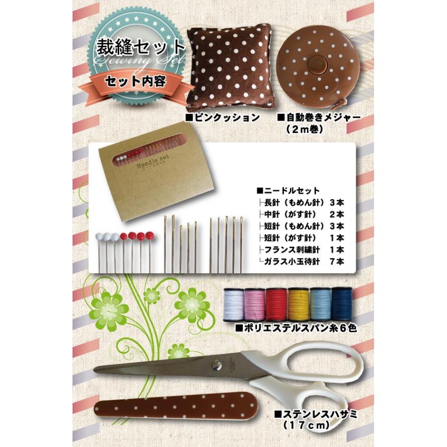 ドットが可愛いソーイングセット 教材 旅行 家庭 裁縫セット ケースはございません 中身だけの販売 メール便送料無料 s 手芸の店ギンガムyahoo 店 通販 Yahoo ショッピング