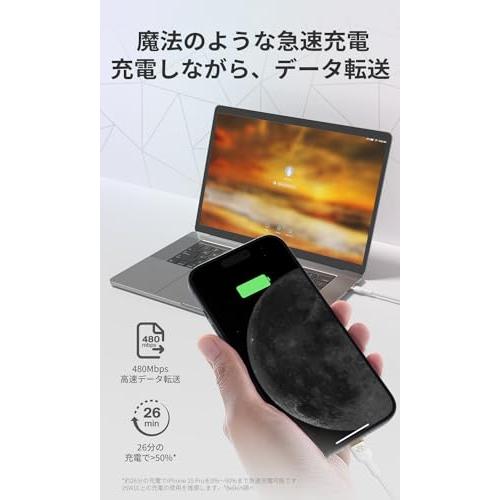 【ディズニー 限定モデル 創立100周年】 Belkin USB-C 編組シリコン 2m ケーブル iPhone 15 MacBook iPad Galaxy Android スマートフォン対応 急速充電 超高耐久｜ginganet｜04