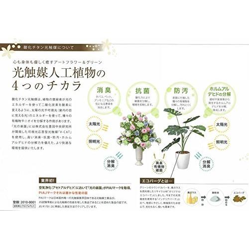 光触媒 人工観葉植物 光の楽園 カポック斑入り1.2m 371A150 