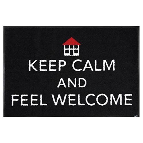 クリーンテックス・ジャパン 玄関マット Keep Calm 50×75cm wash+dry(ウォッシュ アンド ドライ) AB00229