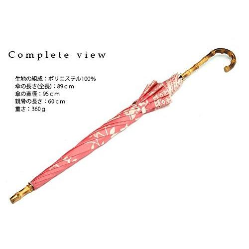 高級甲州織 レディース 雨傘 長傘「kirie」バラ（ローズ）日本製 高級傘 槇田商店 