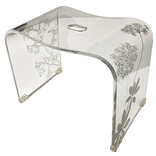 センコー サリナ 2 バスチェア 風呂椅子 高さ約 30cm クリア 約38.5×25×高30cm 60435