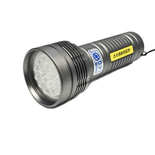 日本製 LEDブラックライト 21灯 自社設計製造LED基盤搭載 UVライト 日亜化学製 紫外線LED 紫外線ライト 波長375nm ボディカラー：ガンメタ