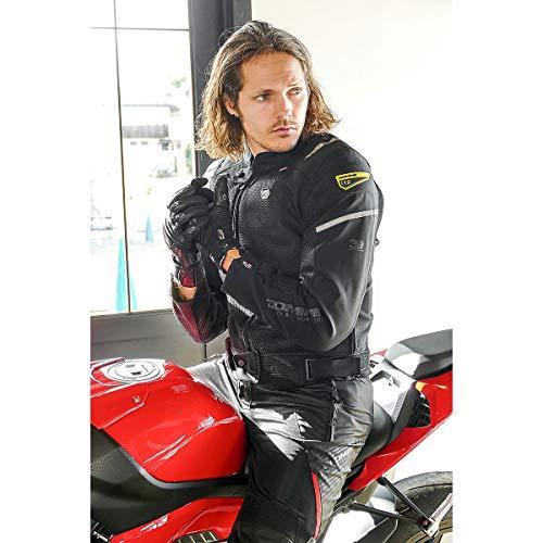 コミネ] バイク用 スプリームプロテクトメッシュジャケット ブラック S