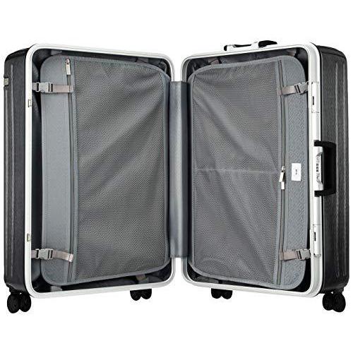 [エース トーキョー] スーツケース パリセイド2-F ケースカバー付 93L 5.1kg ヘアラインブラック ace エース