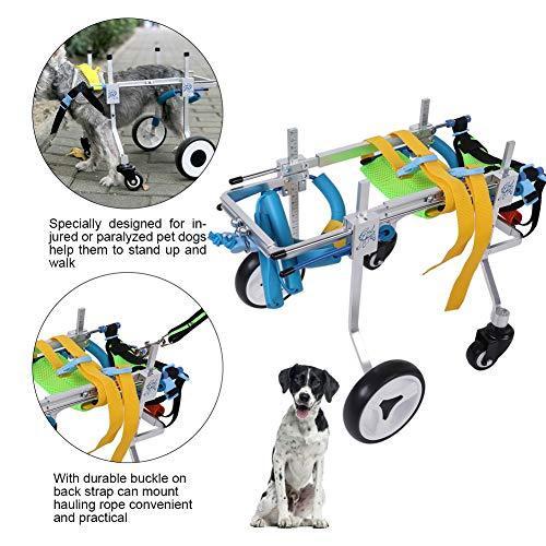 【日本未発売】 犬用歩行器 車椅子 ペット用 歩行器 4輪 犬用 車椅子 調節可能 障害者ペット/犬/猫用 後ろ足 ポータブル(XS) 【2554801613】(12775円)