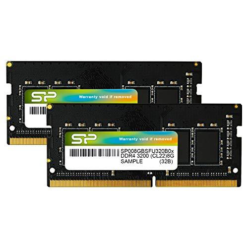 シリコンパワー ノートPC用メモリ DDR4-3200 (PC4-25600) 8GB×2枚