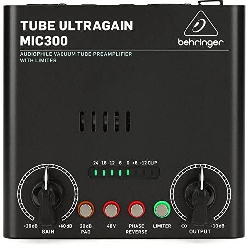 Behringer 真空管マイクプリアンプ 12AX7真空管搭載 リミッター/48V ...