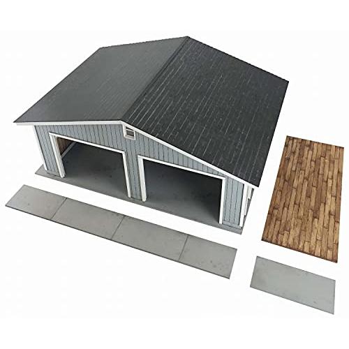 送料無料 コバアニ模型工房 1/24 スウィートスタイル ガレージライフシリーズ 2カーガレージ 木製組み立てキット SS-039 【E2068615998】(10344円)