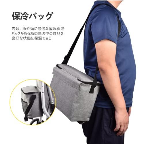 Care-parents トロリー 4輪 ハンドル180度調整 折り畳み 軽量 大容量 キャリーカート 耐荷重15KG 保温保? 