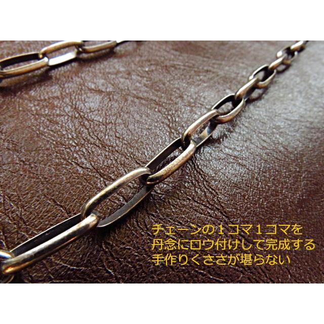 ナバホチェーン ネックレス あずきチェーン 5.5mm 55cm ハンドメイド  