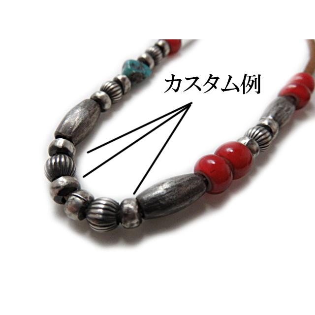 ナバホパール ベンチビーズ シルバー925 インディアンジュエリー ヴィンテージ プレーン ロンデル ドーナツ |  | 04