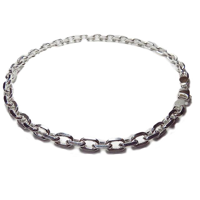 あずきチェーン シルバー925 ネックレス 8.1mm 55cm 太角