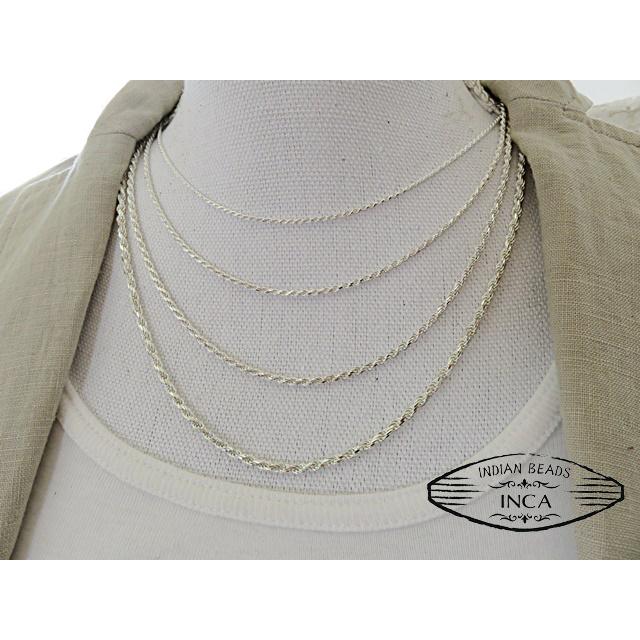 ハワイアンジュエリー ネックレス シルバー925 1.4mm 50cm フレンチ