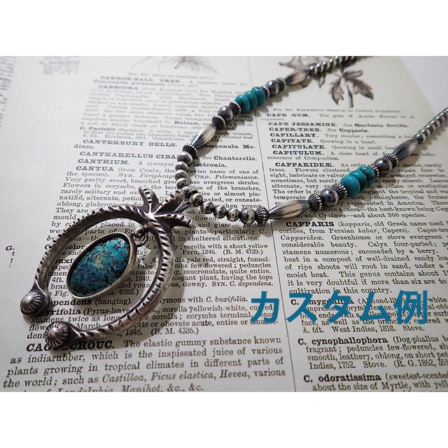 希少！インディアンジュエリーターコイズビーズネックレス インディアンジュエリー ターコイズ ビーズ ネックレス シルバー925