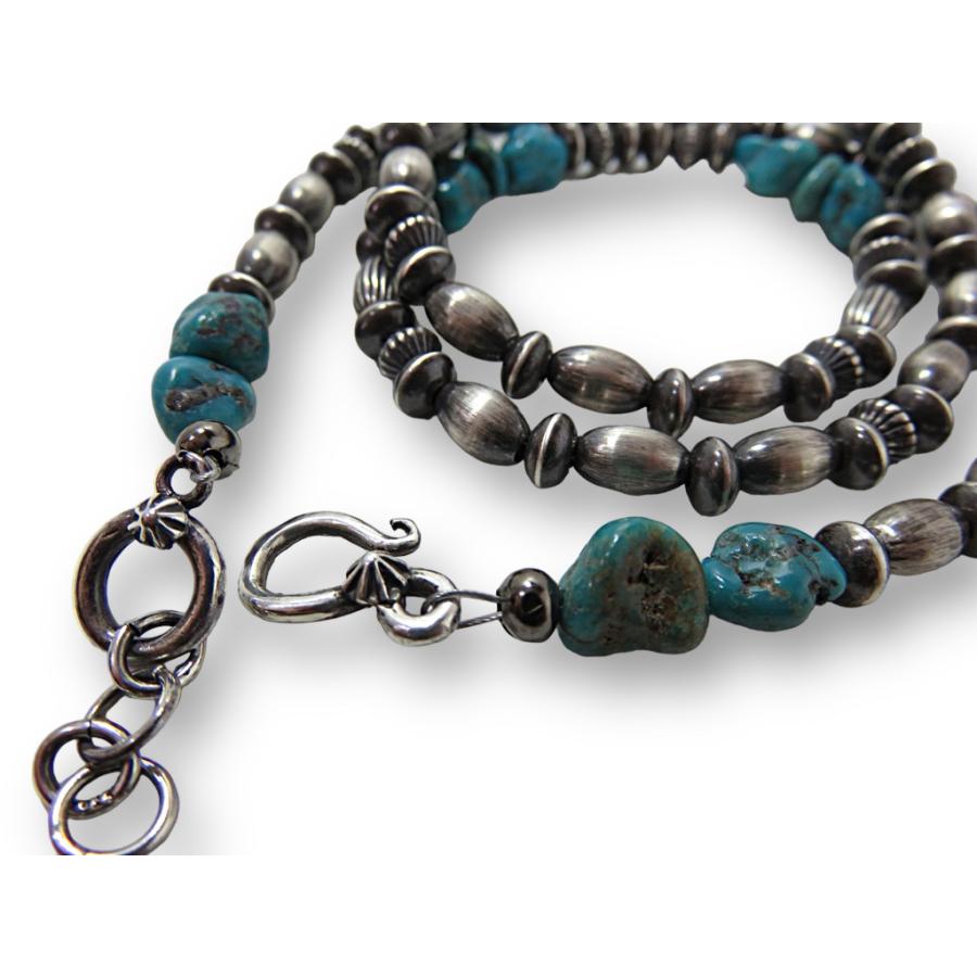 INCA ナバホパール ネックレス ターコイズ シルバー925 【65cm