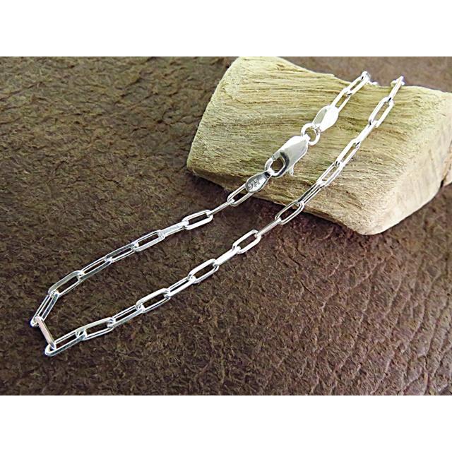 長あずきチェーン 2mm 50cm ネックレス シルバー925 アズキ 小豆