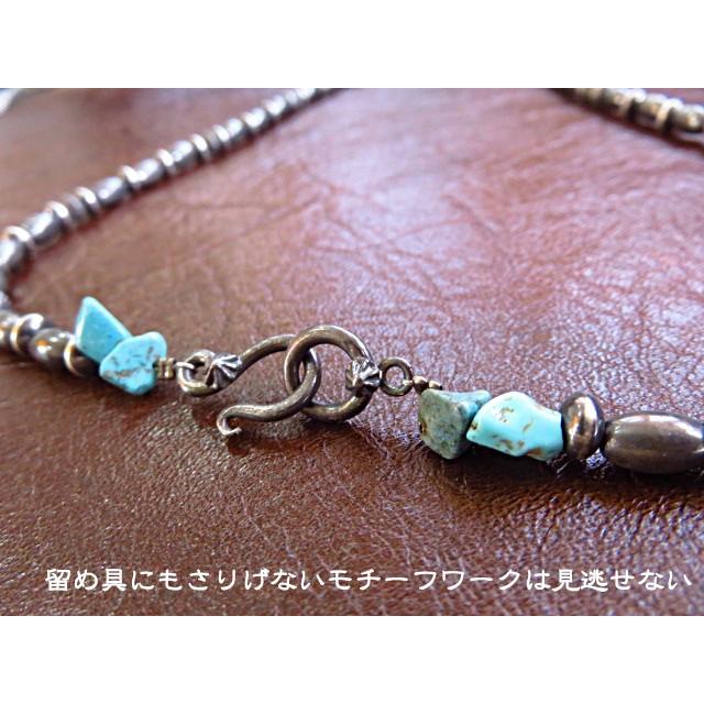 ナバホ族 ナバホ ネックレス シルバー925 インディアンジュエリー ターコイズ ハンドメイド ナジャ ターコイズ