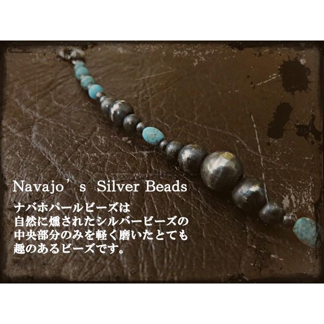 ナバホパールビーズ 10mm玉 シルバー925 インディアンジュエリー