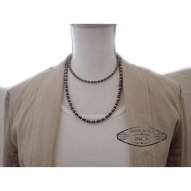 ナバホ ビーズネックレス ロンデルナバホパールミックスタイプ