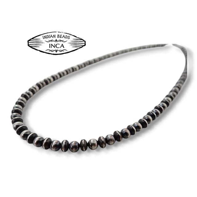 ナバホ ビーズネックレス ロンデルナバホパールミックスタイプ