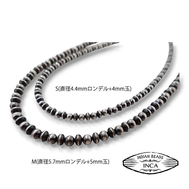 ナバホ ビーズネックレス ロンデルナバホパールミックスタイプ