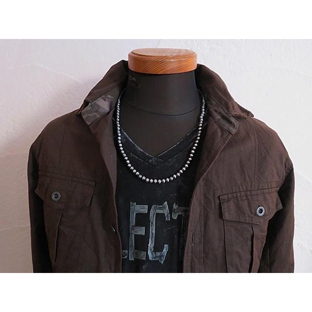 インディアンジュエリー ネックレス ナバホパール ハンドメイド シルバー925 6mm INCA |  | 07