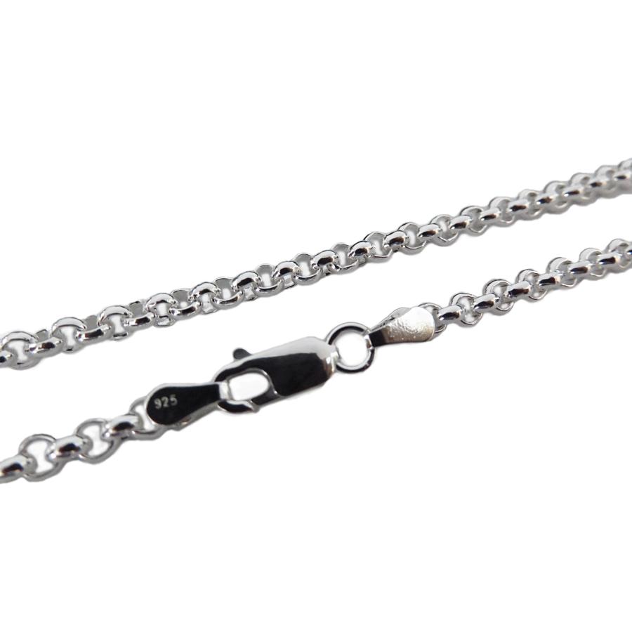 ロールチェーン シルバー925 ネックレス 3.6mm 40cm〜 シルバー 
