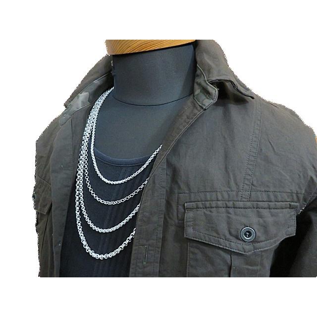 ロールチェーン シルバー925 ネックレス 3.6mm 45cm