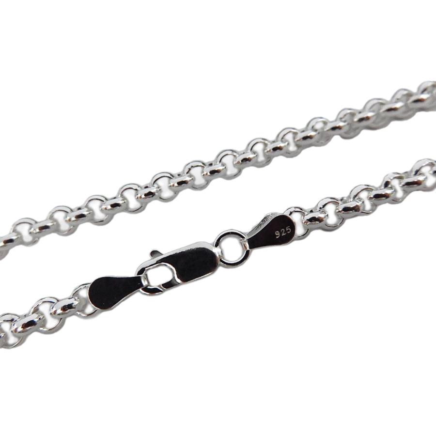 ロールチェーン シルバー925 ネックレス 4.5mm 40cm シルバーチェーン 