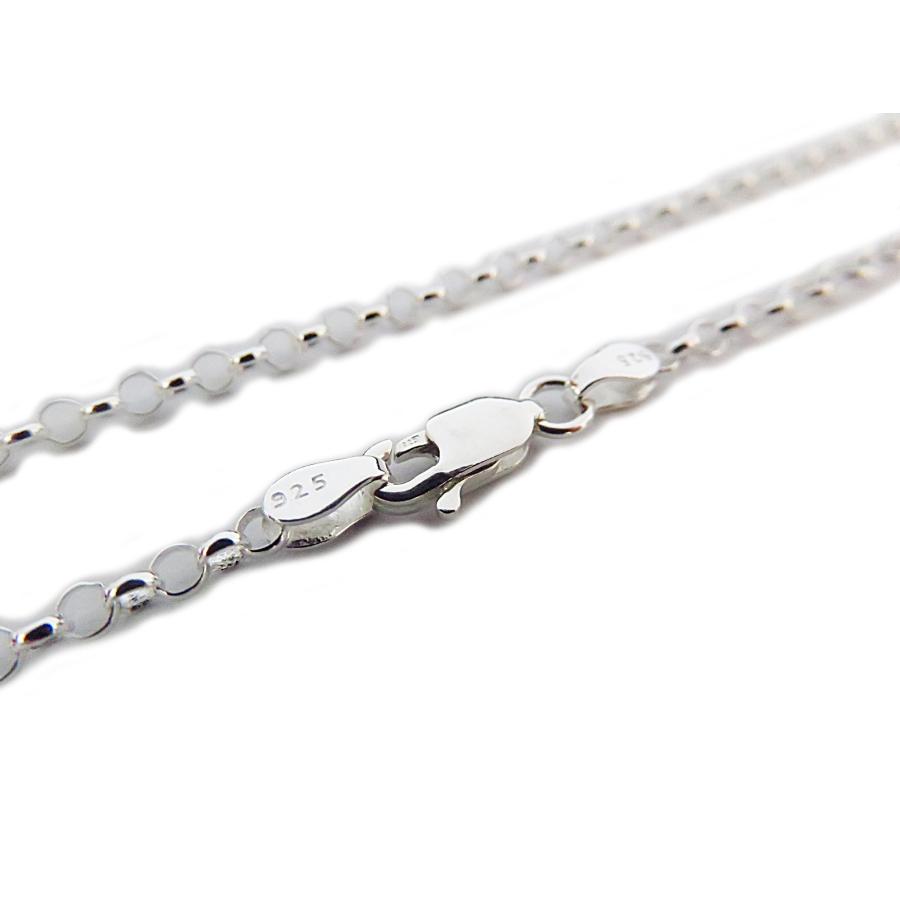ロールチェーン シルバー925 ネックレス 2.3mm 50cm 約2.5mm