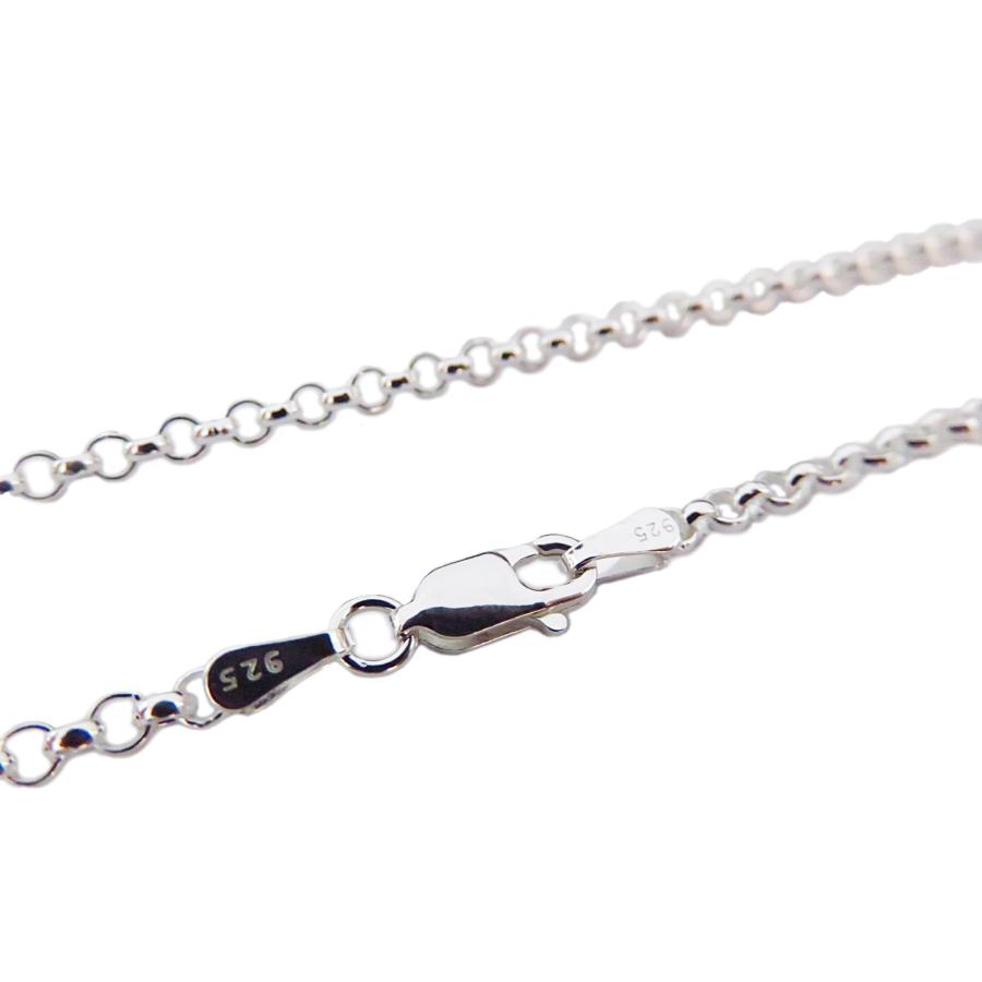 ロールチェーン シルバー925 ネックレス 2.7mm 45cm 約3mm : シルバー