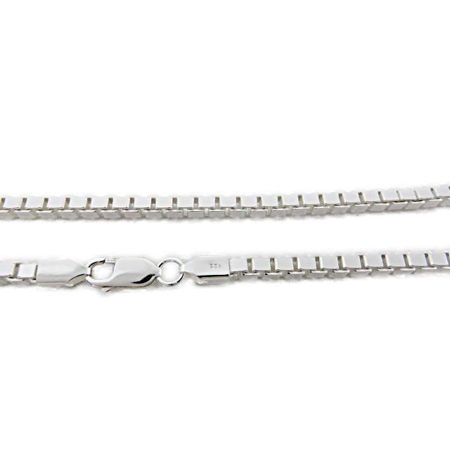 ベネチアンチェーン 3.5mm 45cm シルバー925 ネックレス ボックス 