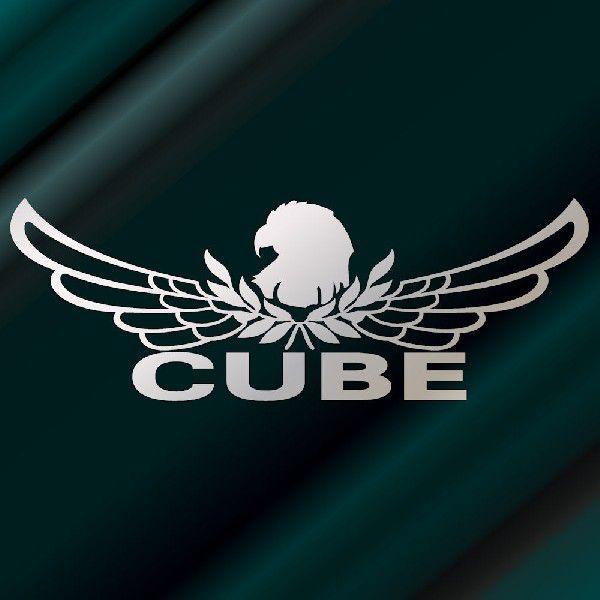 キューブ ステッカー 車 おしゃれ 8cm 22cm 銀色 エンブレム リアガラス ステッカー かっこいい C10 005 011 Emb8 08 22 S 銀影工房 通販 Yahoo ショッピング