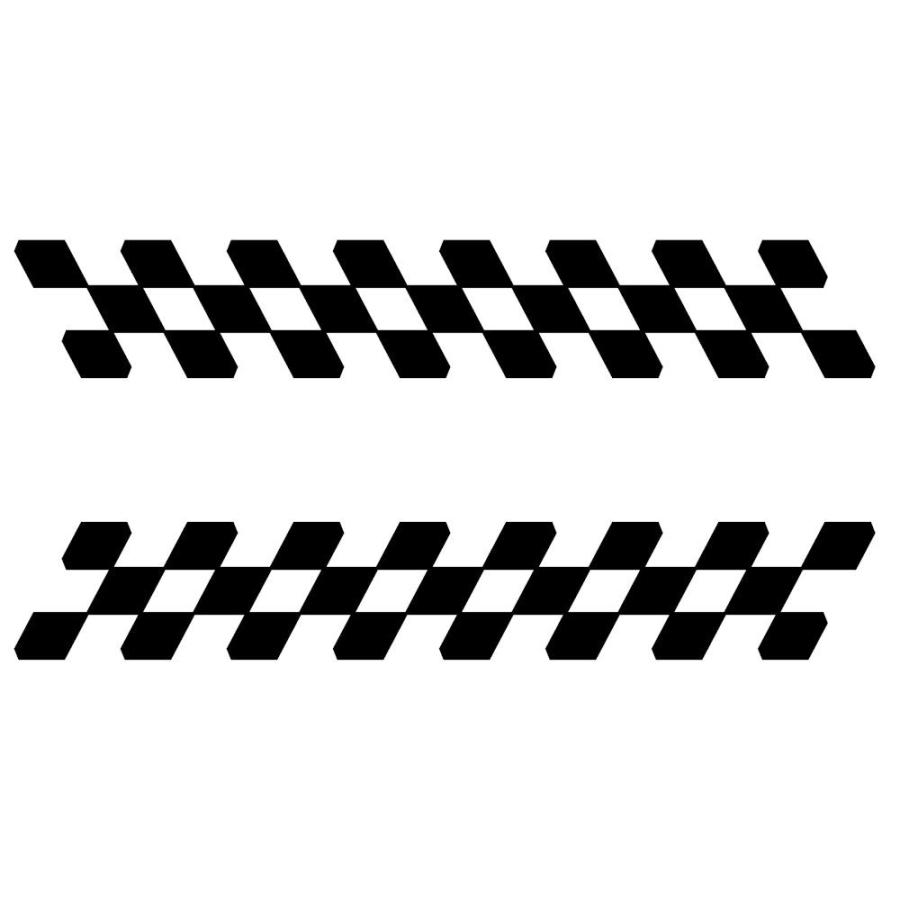 チェッカー ステッカー バイク 車 かっこいい スポーツ メイキング ステッカー ０３ １５ タイプ 左右反転 C10 010 0315 04 21 Tw 銀影工房 通販 Yahoo ショッピング
