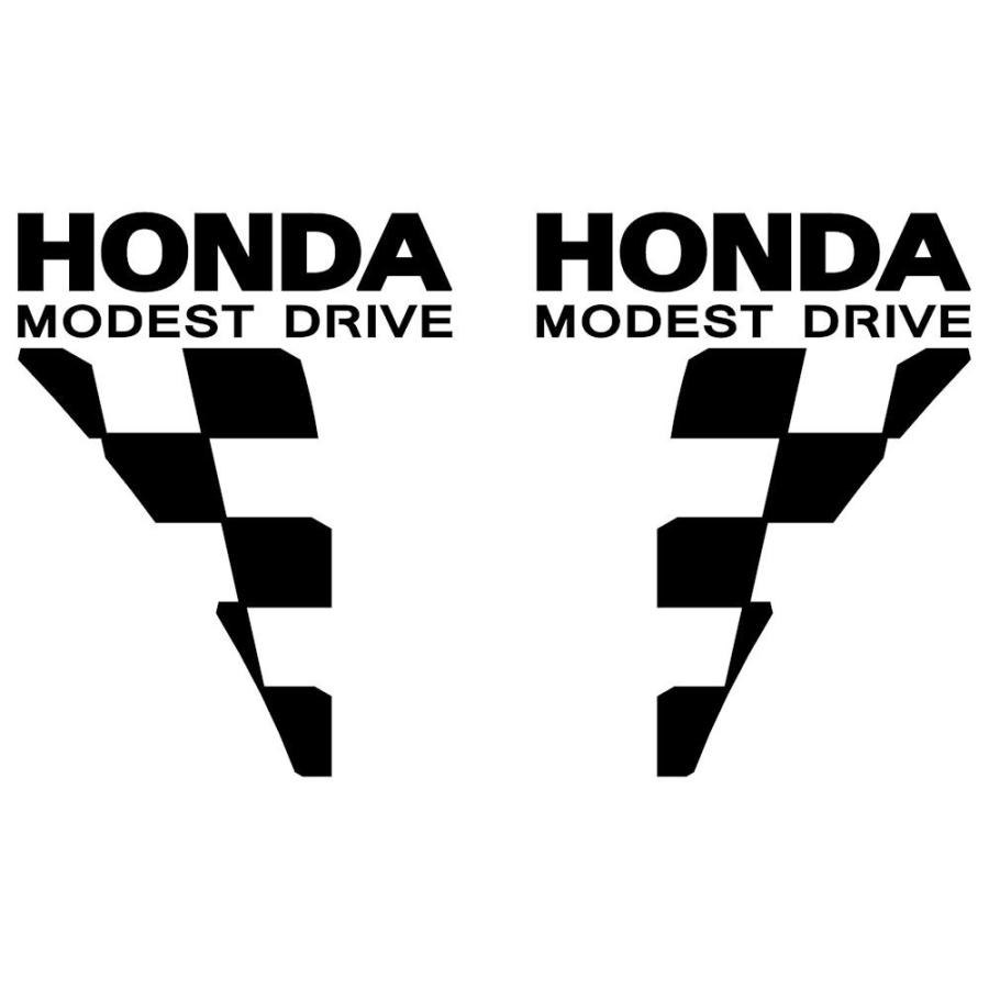 車 ステッカー かっこいい ホンダ Honda レーシング スポーツ チェッカー エンブレム メーカー文字分離タイプ 左右反転セット C10 016 003 Tw 17 29 銀影工房 通販 Yahoo ショッピング