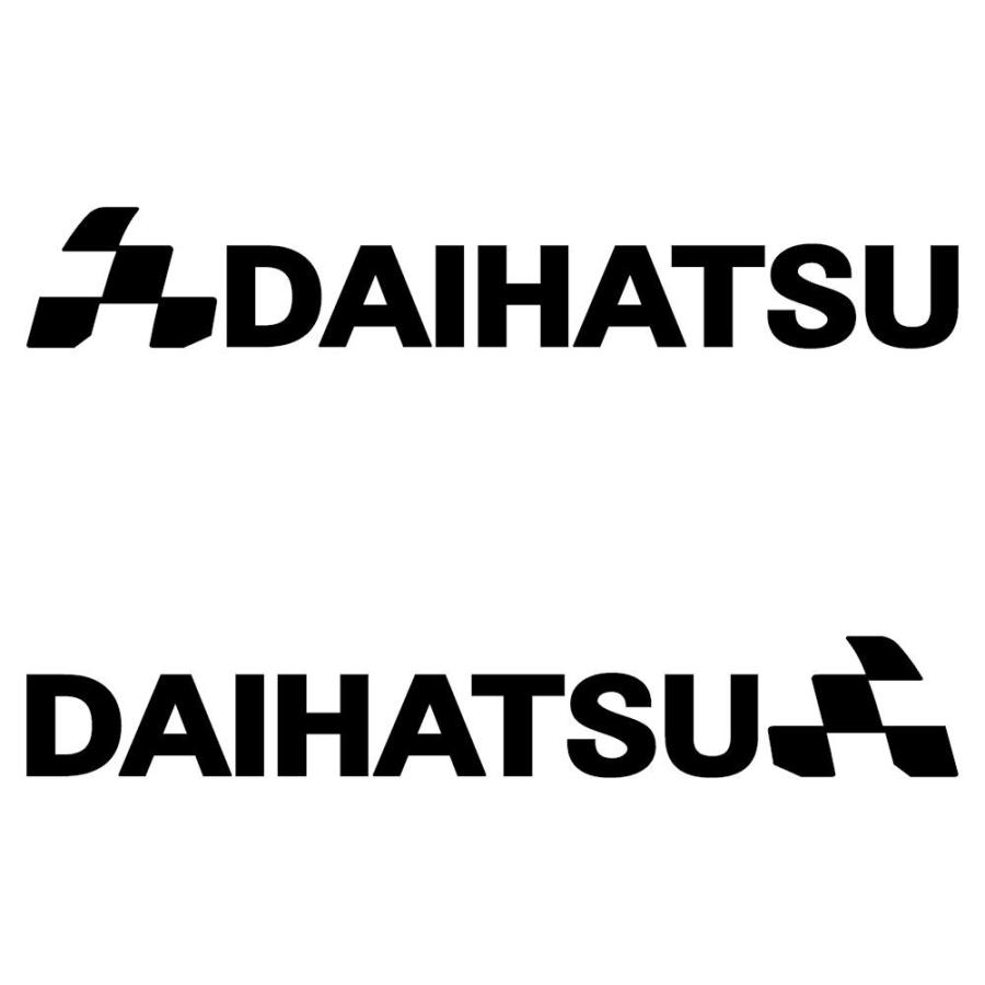 ステッカー 車 ダイハツ Daihatsu かっこいい チェッカー フラッグ スポーツ メーカー ロゴ 左右反転 セット C10 026 008 Tw 05 30 銀影工房 通販 Yahoo ショッピング