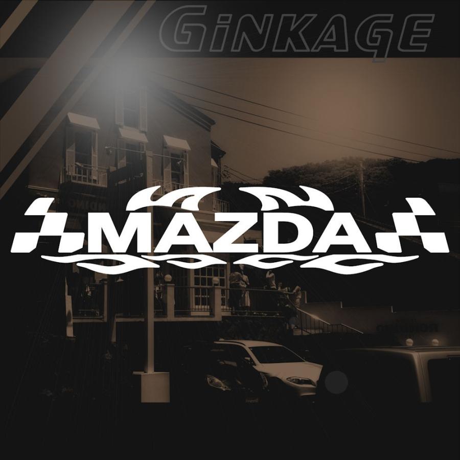 ステッカー 車 かっこいい レーシング スポーツ マツダ Mazda メーカー ロゴ エンブレム カッティング ステッカー C10 027 004 06 28 銀影工房 通販 Yahoo ショッピング