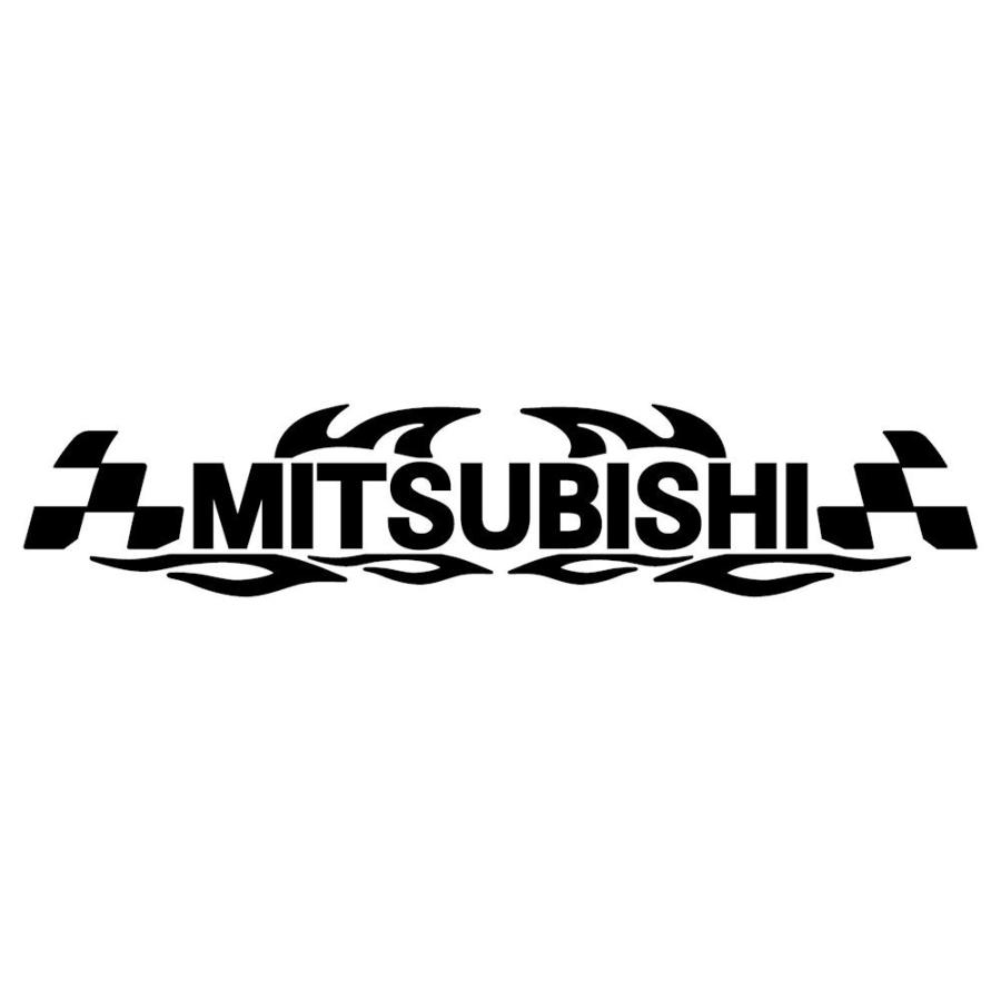 ステッカー 車 かっこいい ミツビシ Mitsubishi メーカー ロゴ スポーツ エンブレム カッティング ステッカー C10 027 009 05 23 銀影工房 通販 Yahoo ショッピング