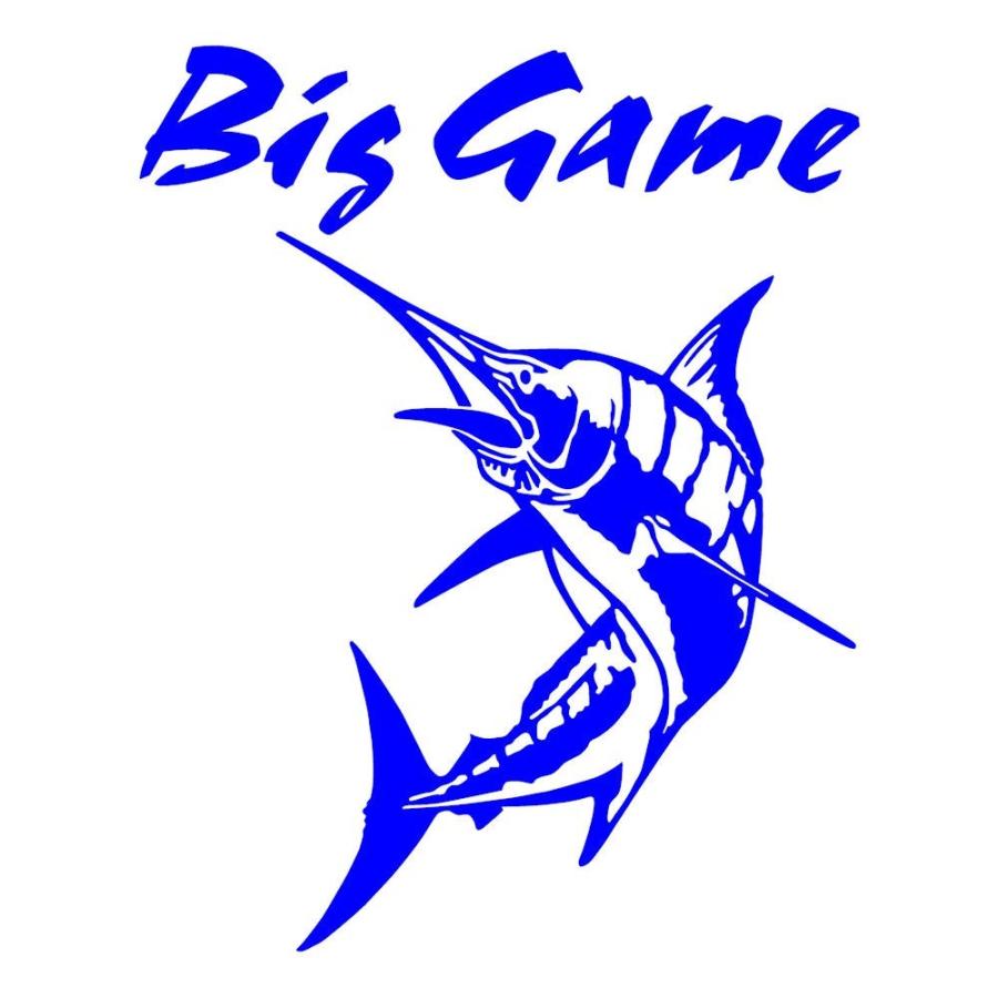 釣り ステッカー かっこいい カジキ クーラー 車 リア用 ｂｉｇ ｇａｍｅ 左向き C11 006 022 L 30 24 銀影工房 通販 Yahoo ショッピング