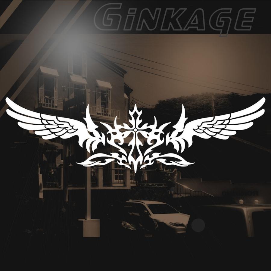 ステッカー 十字架 トライバル センター クロス C3 011 006 12 40 W 銀影工房 通販 Yahoo ショッピング