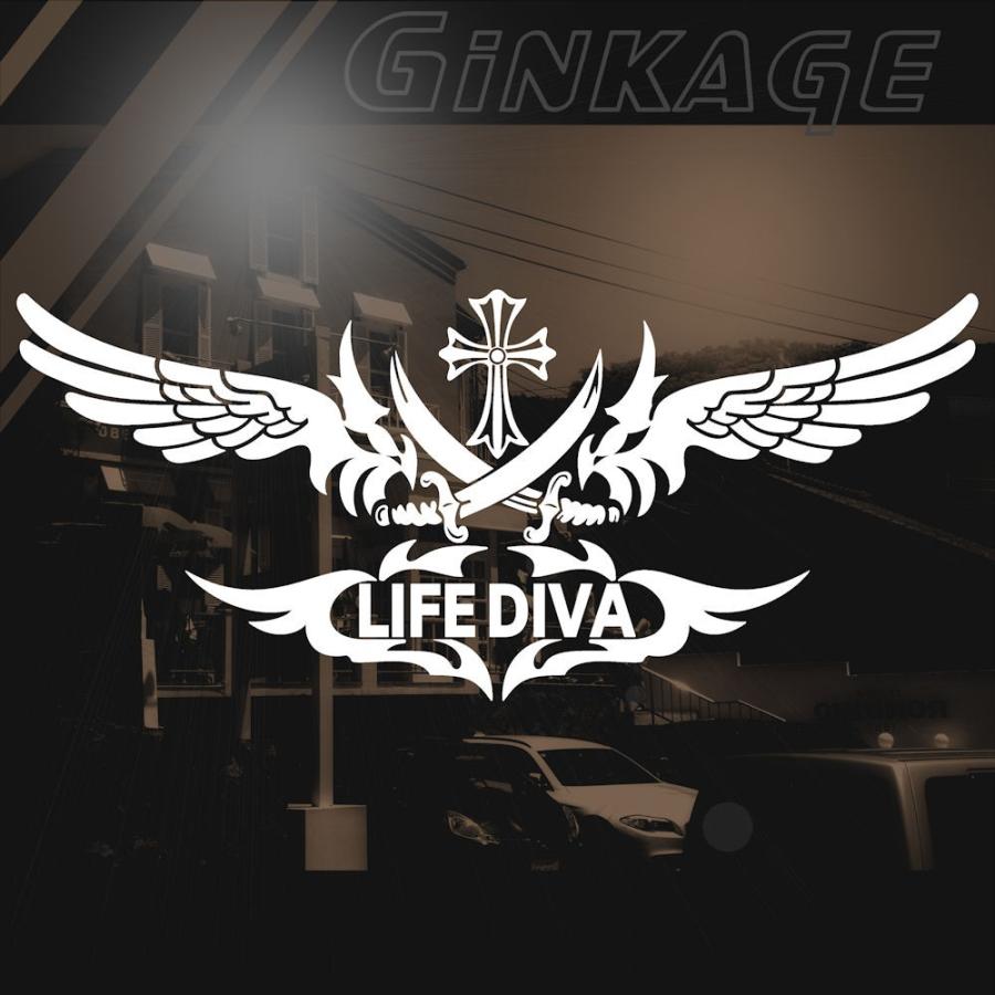 ホンダ ライフディーバ かっこいい 十字架 ウイング 車 ステッカー オリジナル メーカー ロゴ エンブレム リアガラス用 C3 Wing 02 Emb18 19 44 銀影工房 通販 Yahoo ショッピング