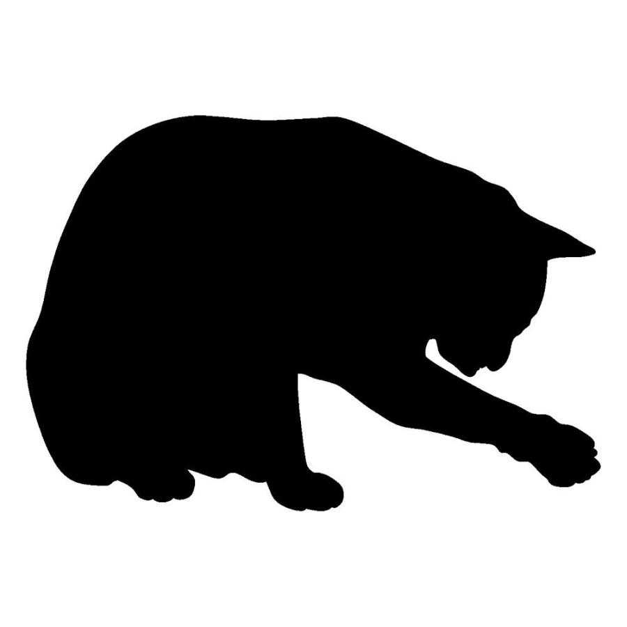 猫用品 アクセサリー 猫 ステッカー ねこ シール 猫 シルエット サイズ ９ｃｍ １２ｃｍ C4 000 06 09 12 銀影工房 通販 Yahoo ショッピング