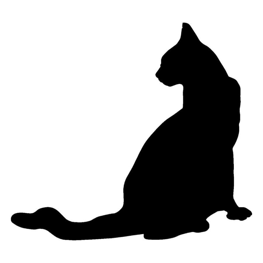 猫用品 アクセサリー 猫 ステッカー ねこ シール 猫 シルエット サイズ １１ｃｍ １２ｃｍ C4 000 31 11 12 銀影工房 通販 Yahoo ショッピング