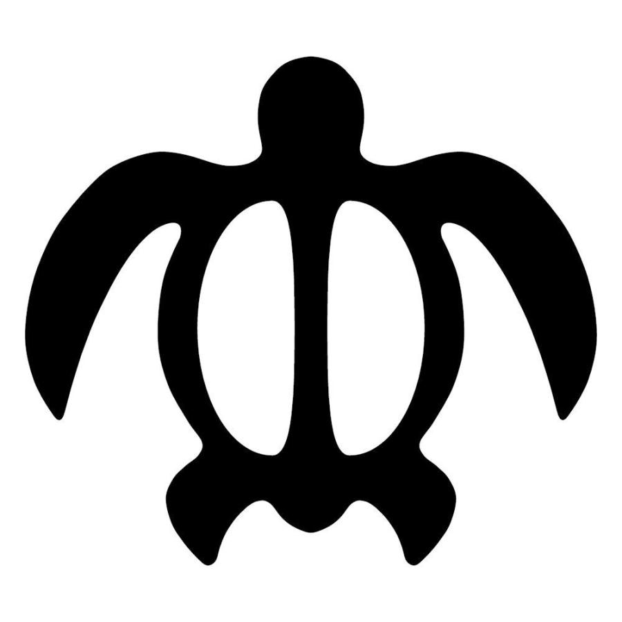 ハワイアン カメ ステッカー サイズ １６ｃｍ １８ｃｍ 黒色 ステッカー カメ ハワイアン グッズ ハワイアン 雑貨 ステッカー 車 C6 001 017 16 18 B 銀影工房 通販 Yahoo ショッピング